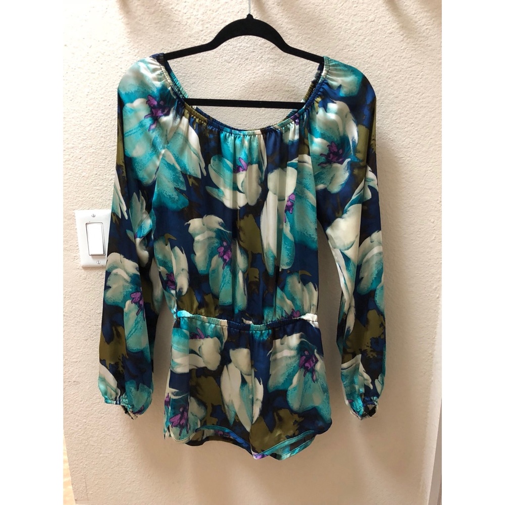 Show me your Mumu floral off-the-shoulder romper
